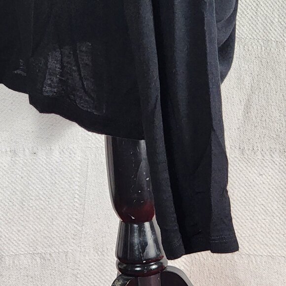 Love In Brand Black LS Rayon Span Reversible Drop Shoulder 1/2 Zip Top Size L - Picture 9 of 16